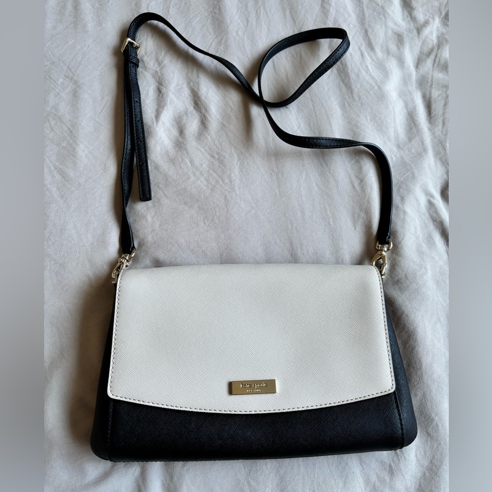 Kate Spade Black and Cream Crossbody Bag